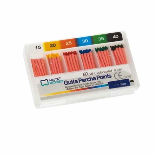 Conos de Gutta Percha con Taper META x 60 - Precisión para Endodoncia