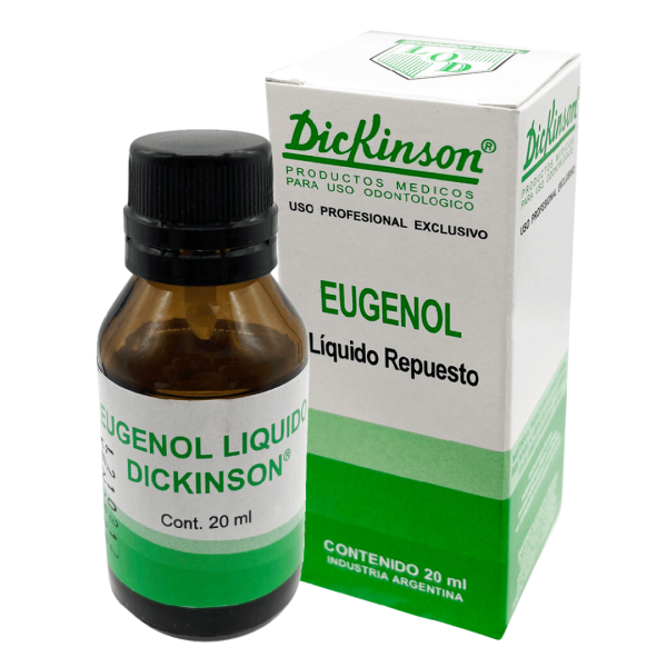 Eugenol 20 ml Dickinson - Componente para Cementación y Tratamientos Odontológicos