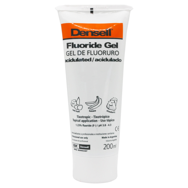 Fluor Gel Acidulado para Profilaxis Dental | 200 ml Densell