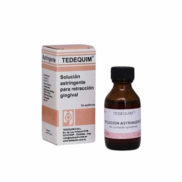 Solución Astringente Tedequim - Hemostático Odontológico para Encías y Tejidos