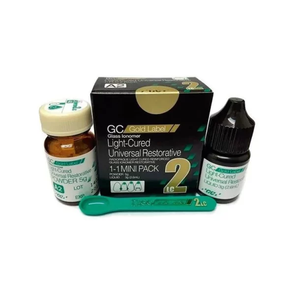 Fuji 2 LC Gold Label - Ionómero de Vidrio Fotocurado para Restauraciones Dentales | GC